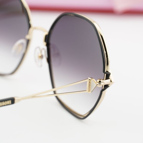Missoni MIS 0075/S 0RHL 9O Geometric Sunglasses - Gold/Black/Grey main image 5
